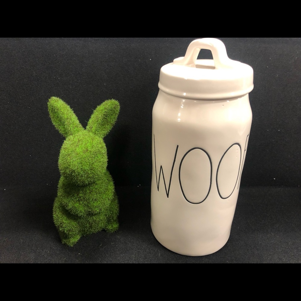 Rae Dunn Ceramic Woof Canister